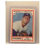 Don Drysdale 1982 TCMA