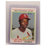 Lou Brock 1978 Topps Record Breaker