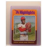 Bob Gibson 1975 Topps Highlights