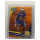 Will Johnson 2023 1st Bowman U Chrome Orange...