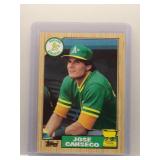 Jose Canseco 1987 Topps RC