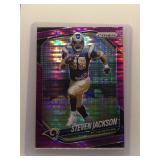 Steven Jackson 2025 Prizm No Huddle Purple Disco