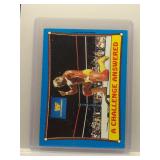 Hulk Hogan 1987 Topps A Challenge Answered