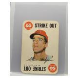 Steve Hargan 1968 Topps Game Strike Out