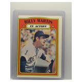 Billy Martin 1972 Topps In Action