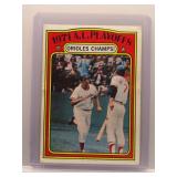 1972 Topps World Series Orioles Champs