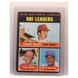 J. Bench / T. Perez / B. Williams 1971 Topps...