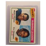 Walter Payton / OJ Simpson 1976 Topps Rushing...