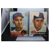 2 1953 Topps Fridley and Greengrass