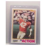 Ronnie Lott 1982 Topps In Action Rookie
