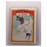 Willie Mays 1972 Topps In Action