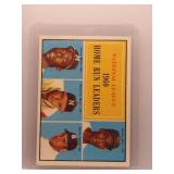 Banks Aaron Mathews 1961 Topps HR Leaders
