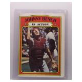 Johnny Bench 1972 Topps In Action