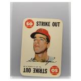 Steve Hargan 1968 Topps Game Strike Out