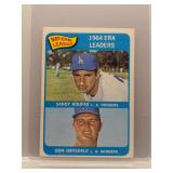 Sandy Koufax / Don Drysdale 1965 Topps ERA Leaders