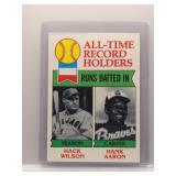 Hack Wilson / Hank Aaron 1979 Topps RBI Leaders