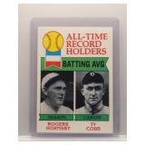 Rogers Hornsby / Ty Cobb 1979 Topps Batting...