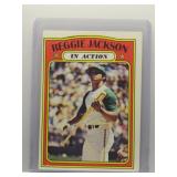 Reggie Jackson 1972 Topps In Action