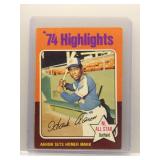 Hank Aaron 1975 Topps Highlights