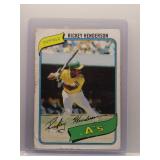 Rickey Henderson 1980 Topps Rookie