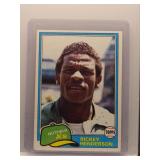 Rickey Henderson 1981 Topps