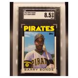 Barry Bonds 1986 Topps Traded SGC 8.5
