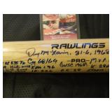 Denny McLain Autographed Bat with Long Inscription