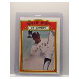 Willie Mays 1972 Topps In Action