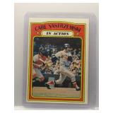 Carl Yastrzemski 1972 Topps In Action