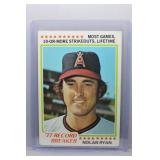 1978 Topps Nolan Ryan Record Breaker