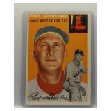 Paul Schreiber 1954 Topps