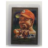 Lou Brock 1998 Donruss Diamond Kings Auto