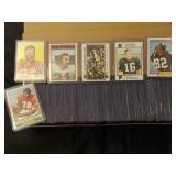Vintage Football Card Lot all in Toploaders