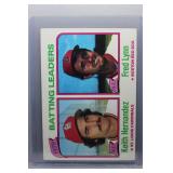 1980 Topps Hernandez Lynn Batting Leaders