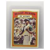 Reggie Jackson 1972 Topps In Action