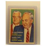 William Harridge & Warren Giles 1957 Topps