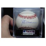 Autographed Rod Carew baseballl