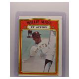 Willie Mays 1972 Topps In Action