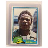 Rickey Henderson 1981 Topps