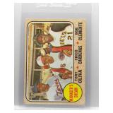 T. Oliva, C. Cardenas & R. Clemente 1968 Topps