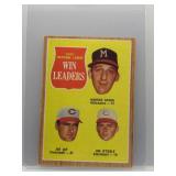 Warren Spahn / Jim O'Toole 1962 Topps Win Leaders