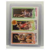 B. Poquette / M. Cheeks / G. Kelser 1980 Topps...