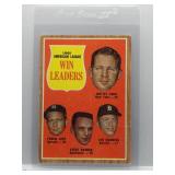 Whitey Ford / Jim Bunning 1962 Topps Win Leaders