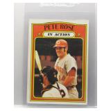 Pete Rose 1972 Topps In Action