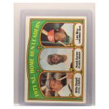 W. Stargell / H. Aaron / L. May 1972 Topps HR...