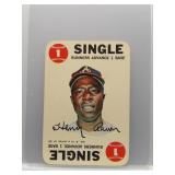 Hank Aaron Single 1968 Topps Game