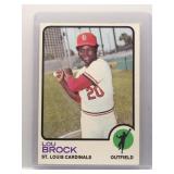 Lou Brock 1973 Topps