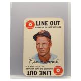 Frank Howard Line Out 1968 Topps Game
