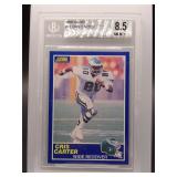 Cris Carter 1989 Score Rookie Beckett 8.5