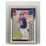 J.J. McCarthy 2024 Donruss Throwback Rookie